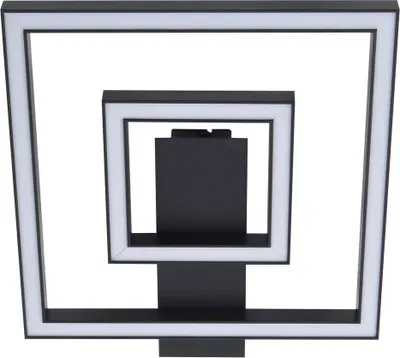 Produktbild von Lindby LED-Deckenleuchte Madamo, schwarz, 30 cm, 3000K, Alu