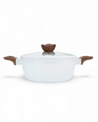 Produktbild von Masterpan 15-teiliges Topfset | Weiße Töpfe | mit Deckel | Kochtopf | Deckel | Pfanne | Topf- und Pfannenset | Induktion | Induktionstöpfe | MP7002