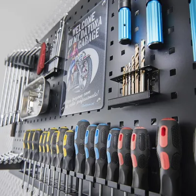 Productafbeelding van Torx- en inbussleutels houder voor op gatenbord - 4 stuks