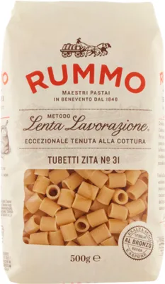 Image de Pâtes Tubetti Zita n°31, 500 g, marque Rummo
