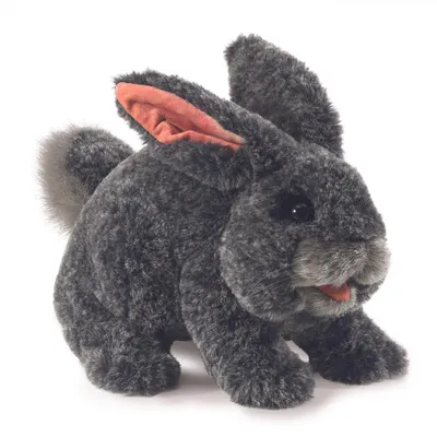 Produktbild von Folkmanis Handpuppe Hase grau 20 cm