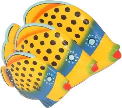 Produktbild von Deko-Fische aus Albesia-Holz im 3er-Set (Standfische)