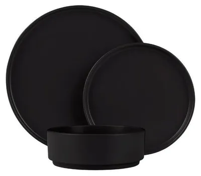 Productafbeelding van BERLINGERHAUS Serviesset, Matte Black Collection, 18 stuks