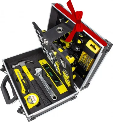 Produktbild von Werkzeugkoffer Werkzeugsatz Mit Schraubenschlüsseln 64-Teilig - Geschenk