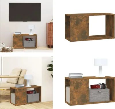 Produktbild von vidaXL TV Schrank Räuchereiche 60x24x32 cm Holzwerkstoff - TV-Schrank - TV-Schränke - TV-Möbel - TV-Ständer