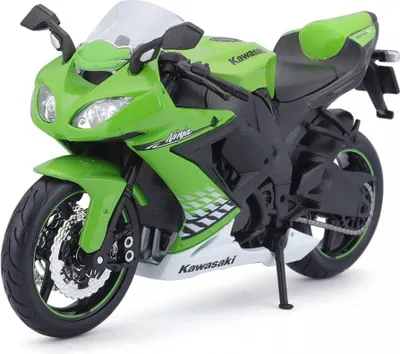Produktbild von Maisto 531187 - Modellmotorrad - Kawasaki Ninja ZX-10R (schwarz-grün, Maßstab 1:12)