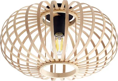 Produktbild von Lindby Deckenleuchte Lielle, Bambus natur, Ø 38 cm