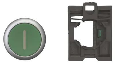 Zdjęcie produktu dla Eaton M22-D-G-X1/K10, Przyciskany przełącznik, Czarny, Zielony, IP66, IP67, IP69, -25 - 70 °C