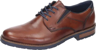 Produktbild von Rieker Herren Echtleder Halbschuh Schnürer braun , Herren:41 EU