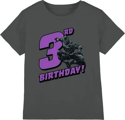 Produktbild von Black Panther - T-Shirt für Kinder - 3 Geburtstag TV3459 (116) (Holzkohle)