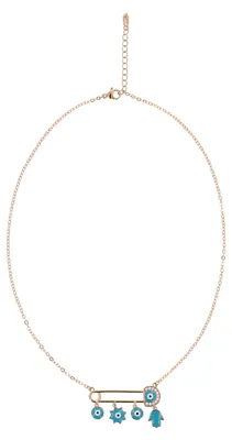 Produktbild von NAHIMA damen halskette - roségold türkis NAHIMA damen halskette - roségold türkis, onesize