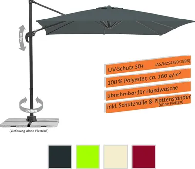 Immagine prodotto di Ombrellone Schneider Rhodos Junior 270x270 cm antracite 786-15