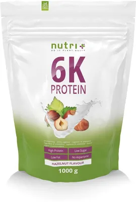 Zdjęcie produktu dla nutri+ wegańskie białko w proszku 6K, puszka 1000 g