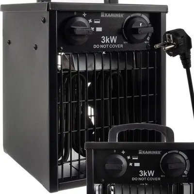 Produktbild von Kaminer 24361 Elektrischer Heizlüfter 3000 W, 514 m³/h, IPX4, schwarz