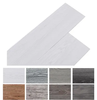 PVC-Vinylboden 36 Stk. 5,02 m² hellgrau selbstklebend