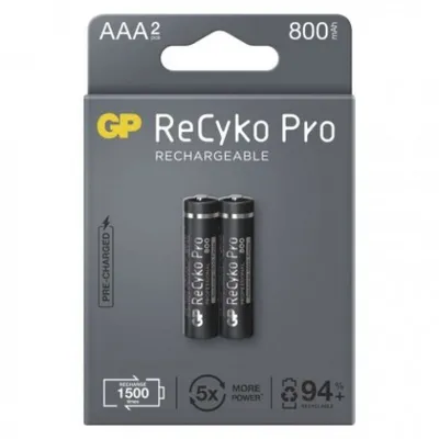 Obrázok produktu pre GP Batteries B2218, Nabíjateľná batéria, AAA, Nikel-Metal Hydrid (nimh), 1,2 V, 2 kusov, 800 mAh