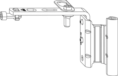 Zdjęcie produktu dla ROTO NX Ramię składane T 12/20-13 PVC lewe srebrne