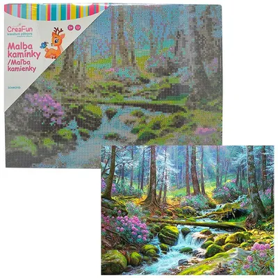 Produktbild von Diamond Painting - Waldbach 30 x 40 cm