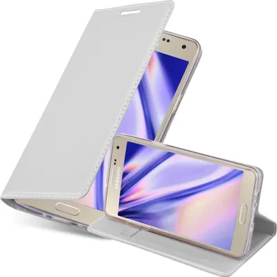 Immagine prodotto di Cadorabo custodia per cellulare per Samsung Galaxy A5 2015 custodia protettiva in argento Cover Etui Book Case Booklet