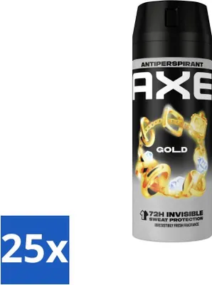 Zdjęcie produktu dla Ax Antyperspirant w sprayu Gold 150 ml – opakowanie ekonomiczne – 25 sztuk