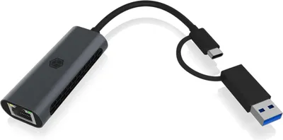 Image de Adapter IcyBox USB3.2 Gen1 Type-A, Type-C 2.5GB Ethernet LAN retail