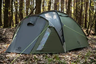 Imagen del producto de Silecomplaza, tienda de campaña tipo cúpula para exteriores, impermeable, para 2-3 personas, tienda de campaña familiar ligera, ideal para senderismo, camping, excursiones y festivales al aire libre, con 2 entradas