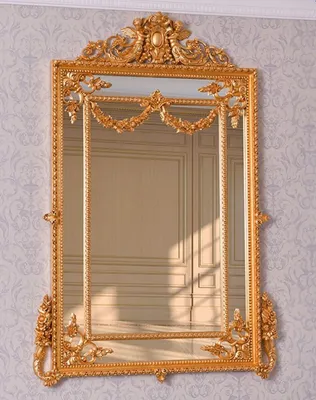 Produktbild von Casa Padrino Luxus Barock Spiegel Gold H. 158 cm - Prunkvoller Barockstil Wandspiegel -  Italy