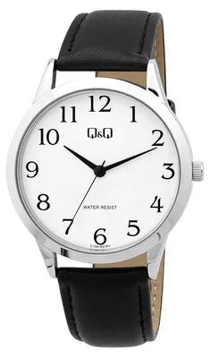 Image de Montre pour homme, bracelet en imitation cuir, étanche jusqu'à 3 ATM