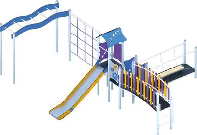 Obrázek produktu pro Kinderspielplatz Spielgelände Spielpark Hochwertigkeit Rutschbahn Aktivplatz