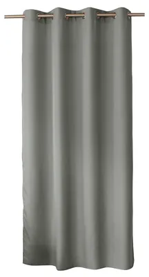 Verdunkelungsvorhang mit 8 Ösen, 140x240 cm, lichtgrau, Polyester