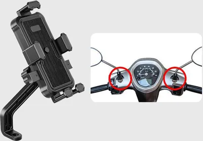 Zdjęcie produktu dla Uchwyt na telefon do motocykla INF – uchwyt do lusterka wstecznego zapewniający bezpieczną jazdę
