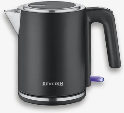 Produktbild von SEVERIN Wasserkocher WK 9555  aus Edelstahl, schwarzsilber