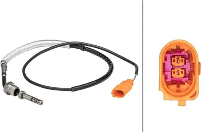 Produktbild von HELLA 6PT 358 181-131 Abgastemperatursensor für VW POLO (9N) 715mm