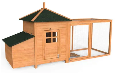 Produktbild von Hühnerstall Hühnerhaus Kleintierstall - 190 x 100 x 64 cm - 2 Nestboxen - Mit Freilauf - Holz