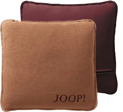 Produktbild von JOOP! Zierkissen mit Füllung Uni-Doubleface Farbe Kupfer-Granat Größe 50 x 50cm