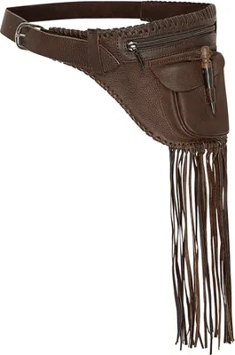 Produktbild von Stars & Stripes Hüfttasche mit Fransen Rindsleder »SAKIMA« Braun