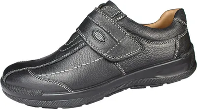 Produktbild von Jomos Herren Halbschuh Echtleder Klettverschluss schwarz, Herren:45 EU