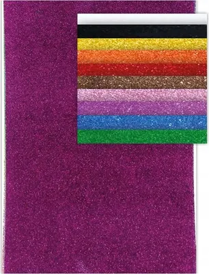 Immagine prodotto di Schiuma autoadesiva A4 glitter 10pz