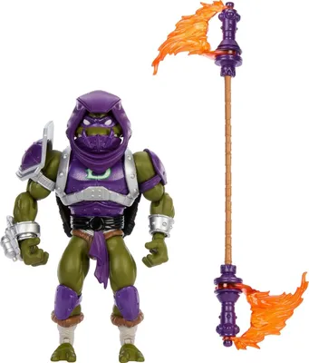Imagen del producto de Figura Donatello MOTU X TMNT Turtles of Grayskull Masters of the Universe Teenage Mutant Ninja Turtles Articulada 14 cms