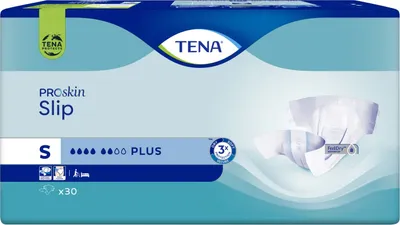 Zdjęcie produktu dla Pieluchomajtki Pieluchy dla dorosłych Tena Slip ProSkin Plus S 30 sztuk