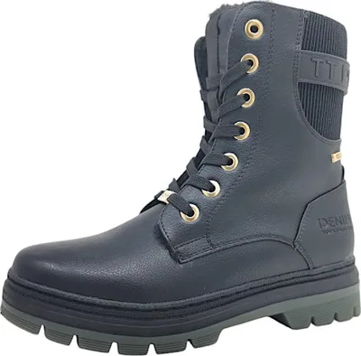 Immagine prodotto di Scarpe da donna Tom Tailor, stivali, modello stringato, colore nero, per il tempo libero