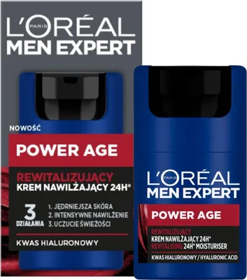 Zdjęcie produktu dla L'Oréal Paris Men Expert Power Age Rewitalizujący Krem Nawilżający 24h 50ml