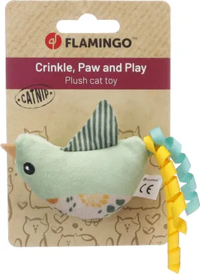 Produktbild von Katzenspielzeug - Grali Vogel Grün - Grün - 16 x 6,5 x 2,5 cm - Flamingo
