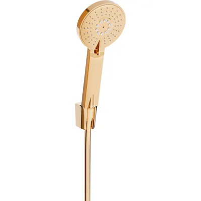 Produktbild von Mexen R-40 Kopfbrausegarnitur mit Regenbrause und Thermostatmischer, Rosa Gold - 785405052-60