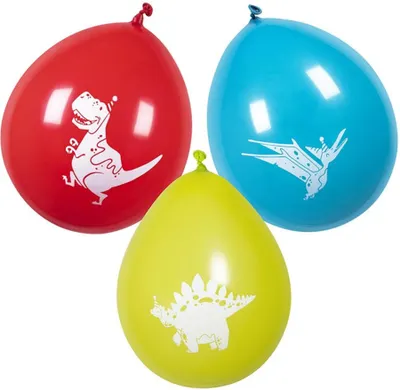 Immagine prodotto di Set da festa Ballonnen Dino a 6 pezzi Ø25cm