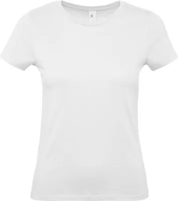Produktbild von Damen-T-Shirt, Kurzarm - B&C #E150/W - white - Größe M