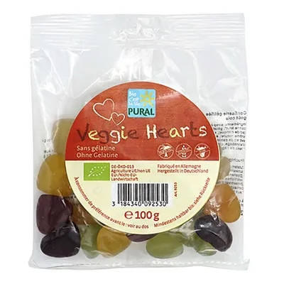 Produktbild von Fruchtgummi - Veggie Hearts 100g