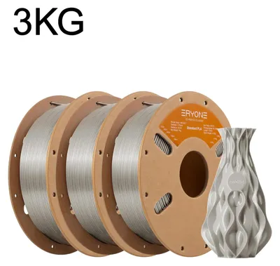 Produktbild von Standard PLA Filament 1,75 mm - Für 3D Drucker - Geringe Schrumpfung - FDM/3D Stift - 3 kg Spule - Signalgrau