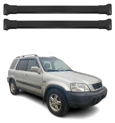 Obrázek produktu pro Střešní nosič základní nosič pro Honda CR-V mk1 1995-2001 75kg hliníková černá 2 ks