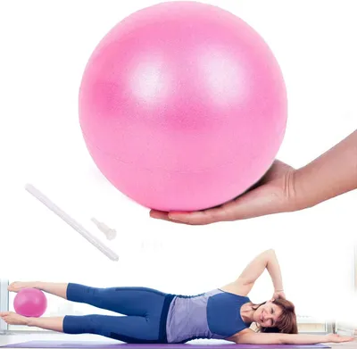 Produktbild von Gymnastikball Lanjue Pilates Gymnastikball, Yogaball, rutschfest, Anti-Burst, Fitnessbälle, Yoga, Ball, Ball, Sportball, Sportball, für 25 cm, Bauch-